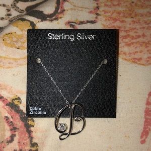 B initial necklace SALE